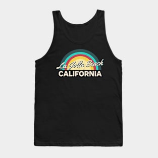 La Jolla Beach California Vintage Sunset Tank Top